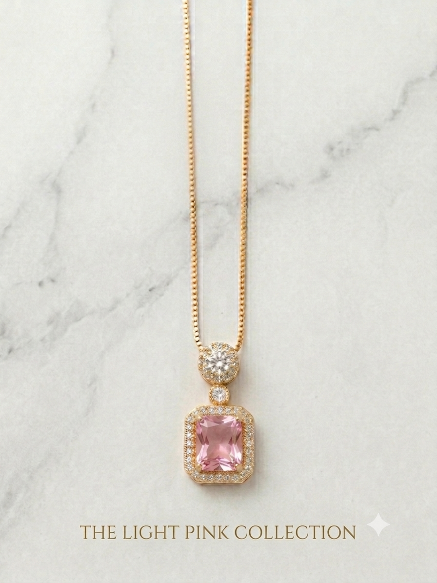 Royale Gold Pendant Necklace | Stone Necklace | Aqsetique
