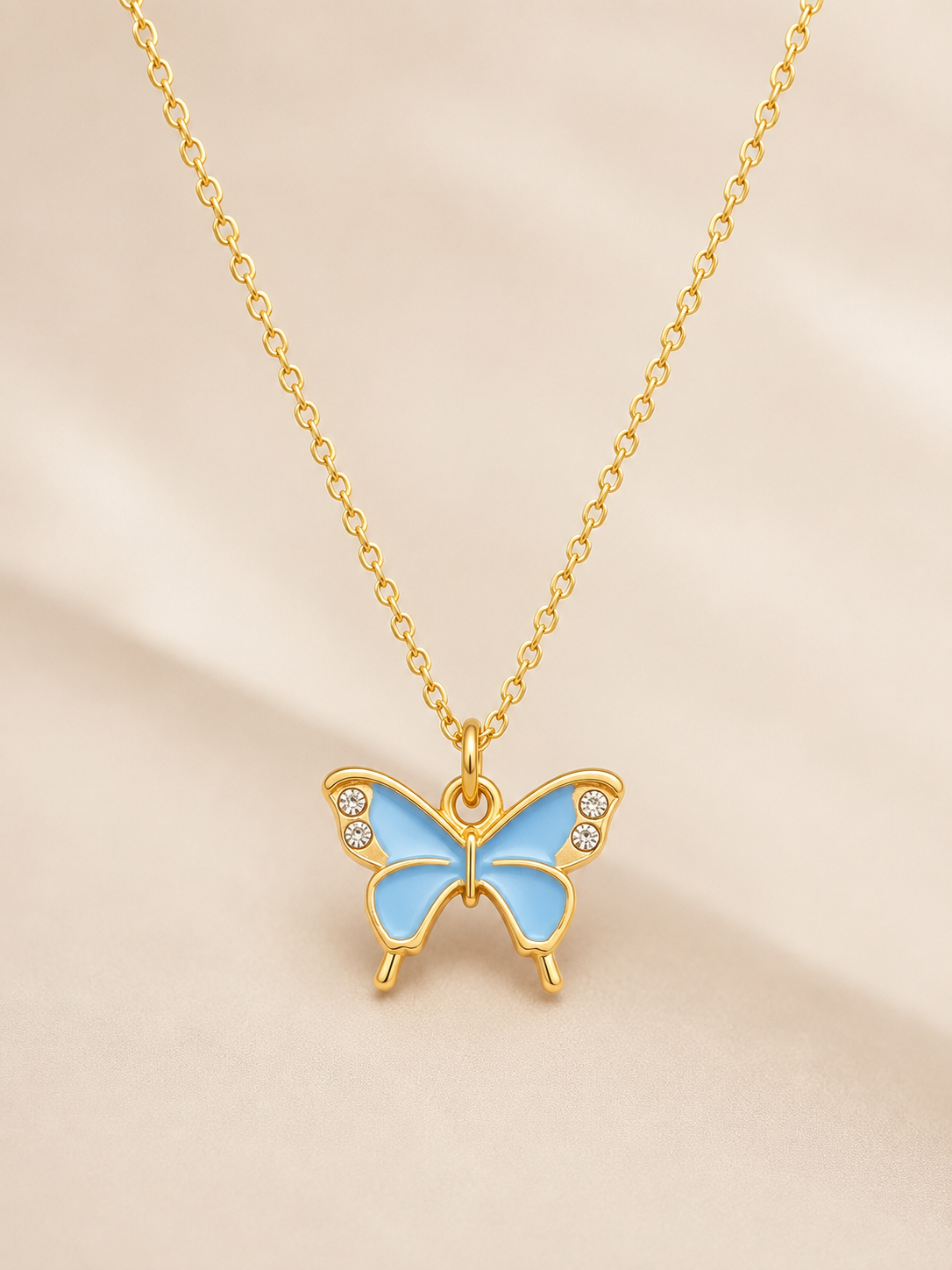 Butterfly Pendant Necklace | Butterfly Necklace | Aqsetique