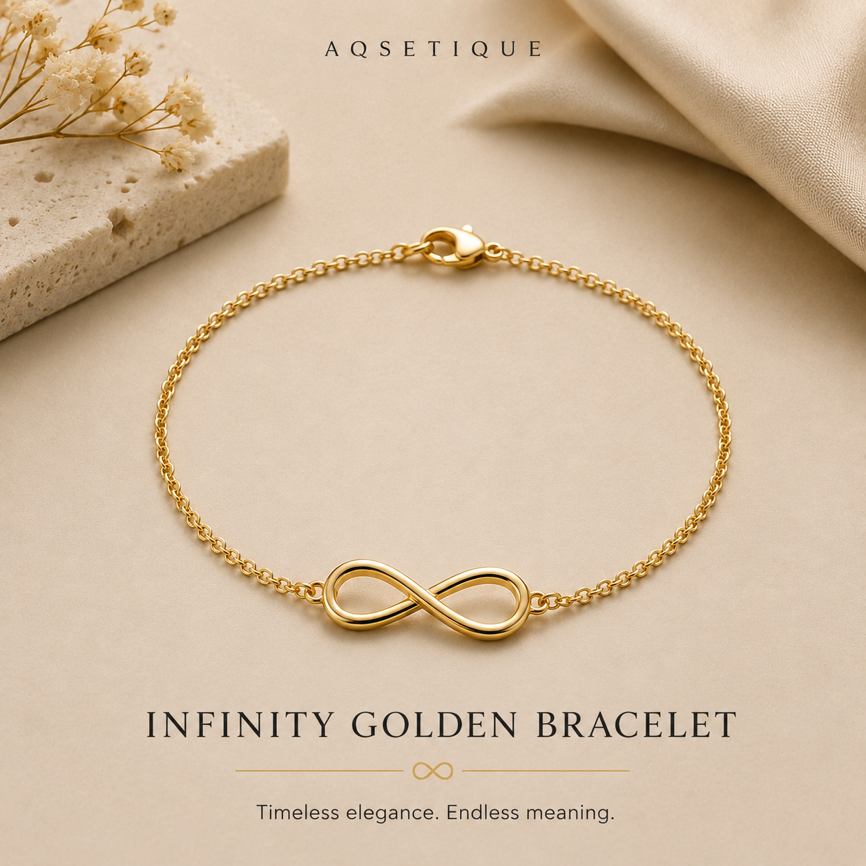 Infinity Golden Bracelet